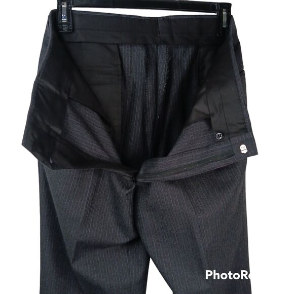 Bradmore Woolf Brothers Suit 40 Gray Pinstripes 2 Button, Trousers W36 - Picture 12 of 14